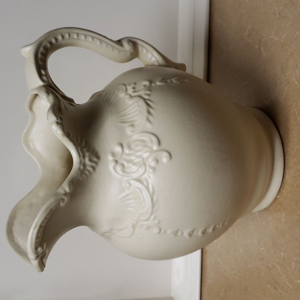 Arnel's Ceramic Vintage Water Pitcher | Shabby Chic Vase | Victorian